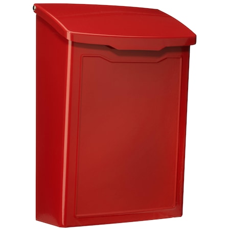 Architectural Mailboxes Mailbox, Red, Wall Mount, Small 2681R